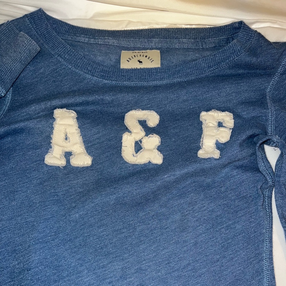Size small Abercrombie and Fitch blue women’s long sleeve.